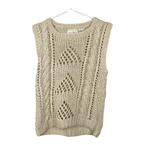 Collectibles Knitted by Hand Vintage Silk Blend Sweater Vest Size Medium